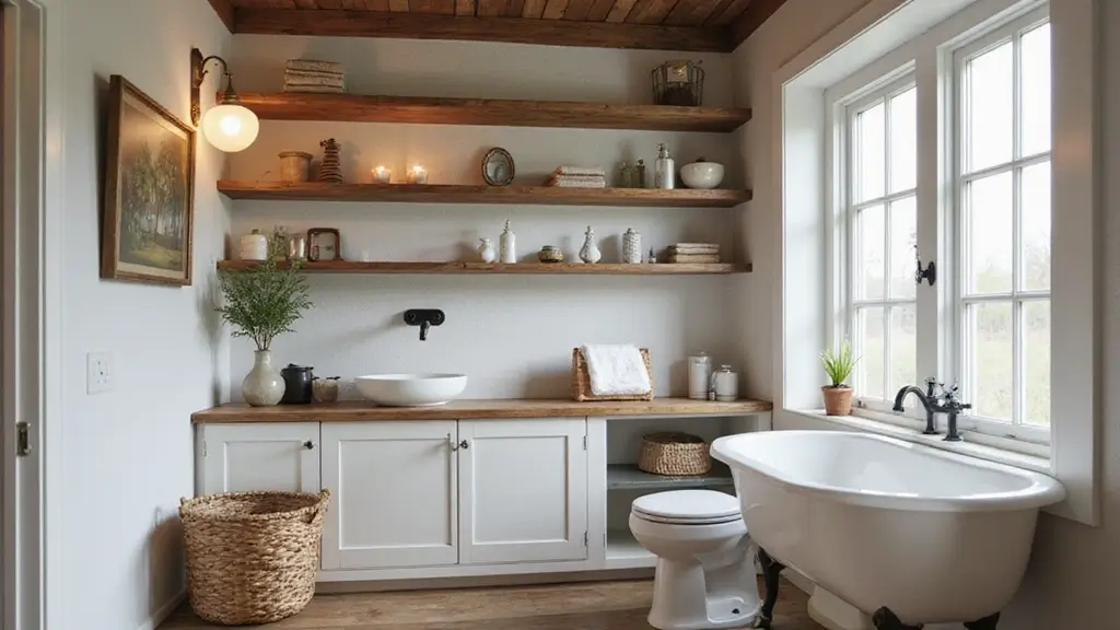 30 Small Farmhouse Bathroom Ideas to Maximize Comfort
