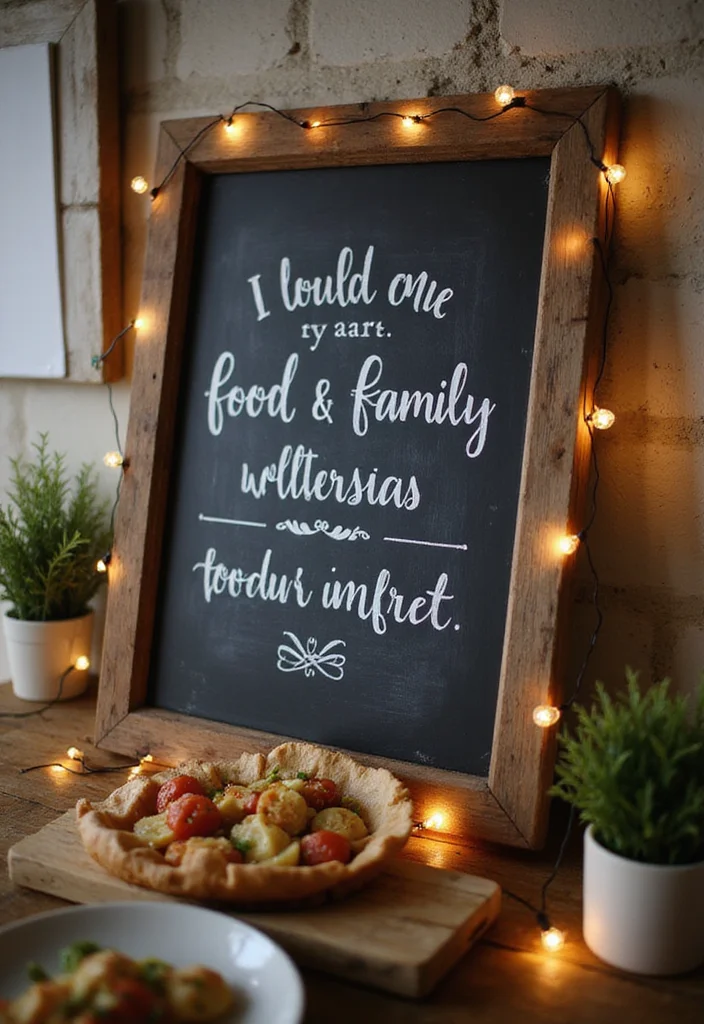 10 Kitchen Chalkboard Ideas for Fun Functional Notes - 2. Inspirational Quotes