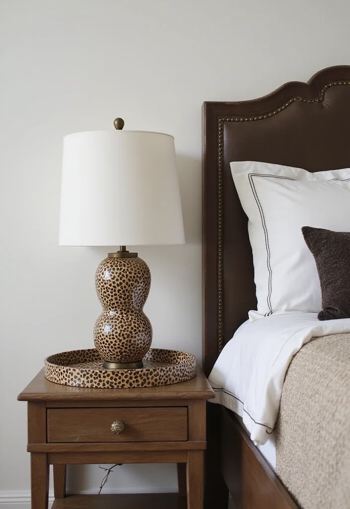 10 Leopard Print Bedroom Ideas for Bold Stylish Accents 78 10 Leopard Print Bedroom Ideas for Bold Stylish Accents - 8. Functional Decor Accessories