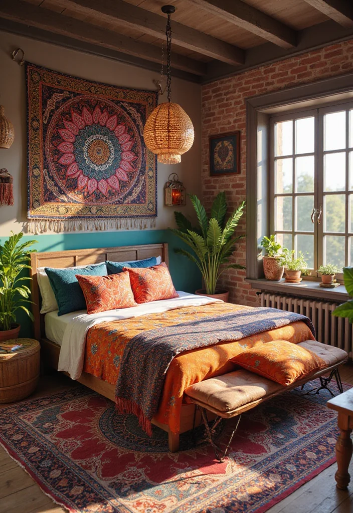 10 Sims 4 Bedroom Ideas for Trendy Creative Aesthetics - 2. Cozy Bohemian Retreat