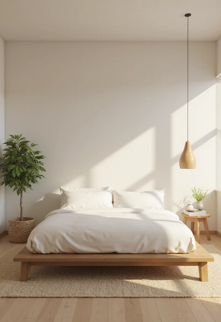 10 Sims 4 Bedroom Ideas for Trendy Creative Aesthetics - 6. Minimalist Zen Space