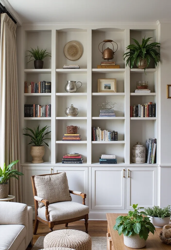 10 Small Formal Living Room Ideas for Polished Compact Spaces 67 10 Small Formal Living Room Ideas for Polished Compact Spaces - 7. Stylish Shelving Solutions