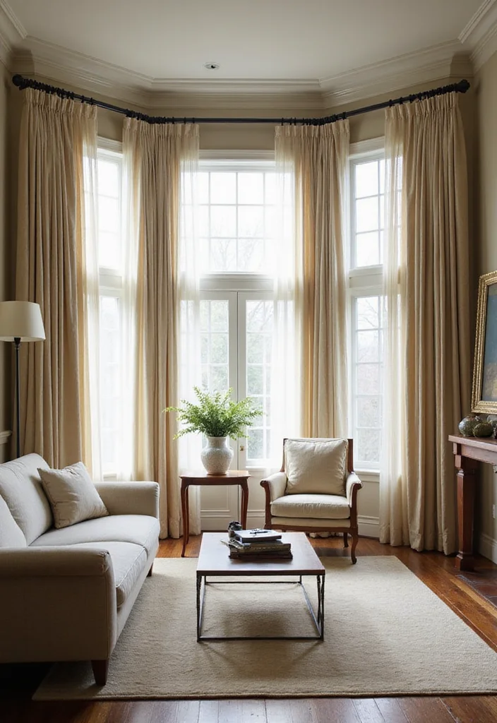 10 Small Formal Living Room Ideas for Polished Compact Spaces 89 10 Small Formal Living Room Ideas for Polished Compact Spaces - 9. Elegant Window Treatments