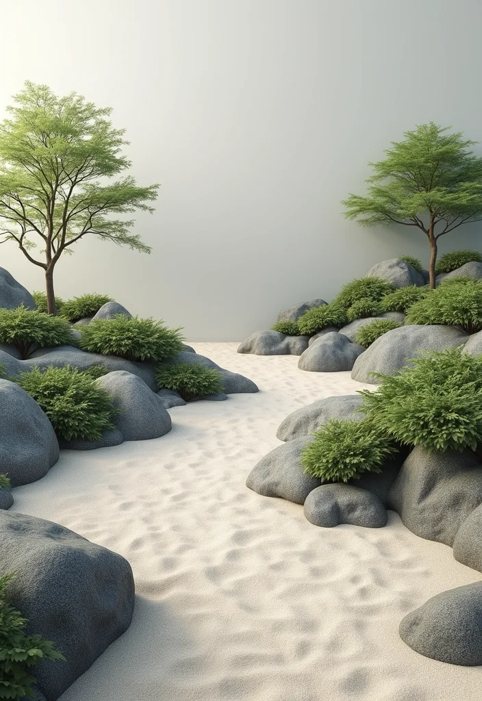 10 Steep Slope Backyard Ideas for Functional Terraced Design - 10. Zen Garden