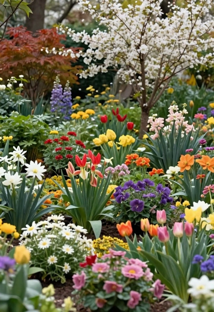 12 Backyard Color Ideas for Fresh Vibrant Curb Appeal - 10. Seasonal Color Changes