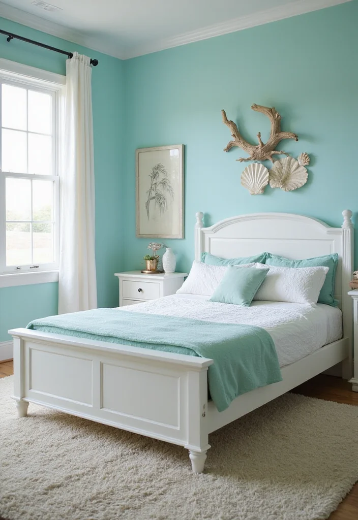 12 Blue and Green Bedroom Ideas for Calm Fresh Vibes - 1. Ocean Breeze Inspirations