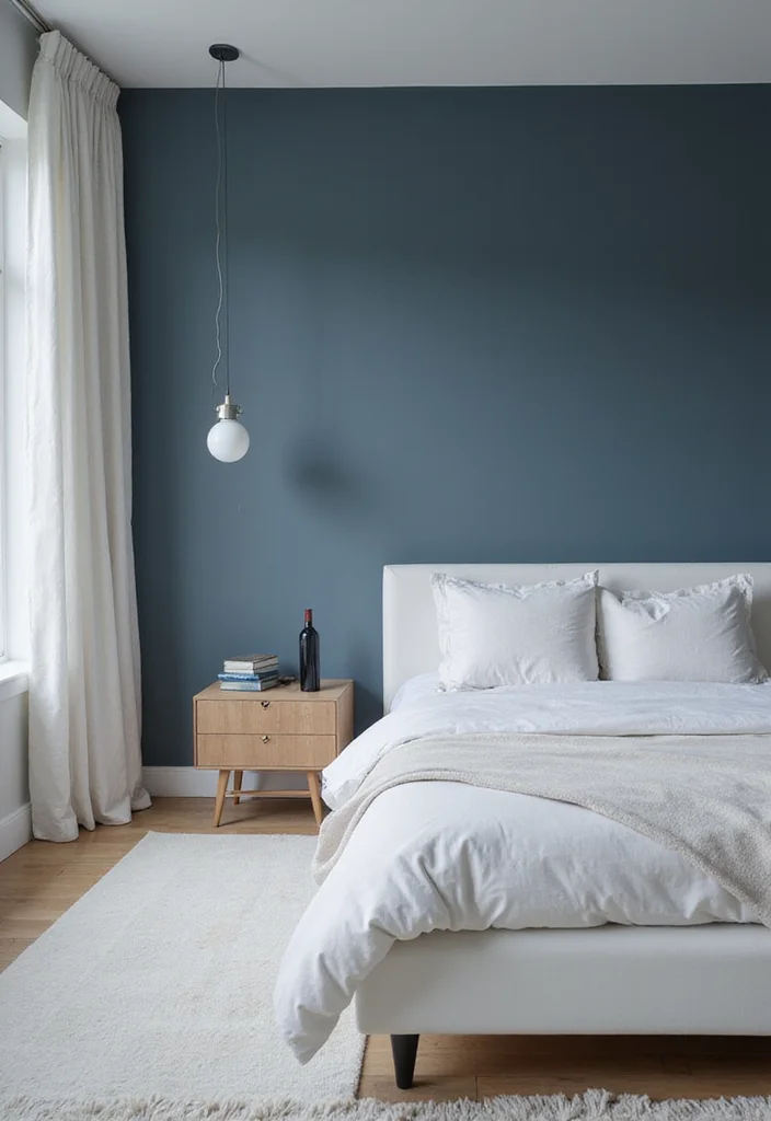 12 Blue and Green Bedroom Ideas for Calm Fresh Vibes - 7. Modern Minimalism