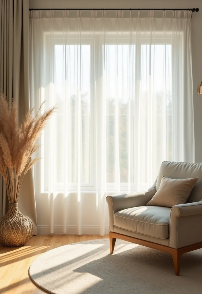 12 Bright Living Room Ideas for Airy Light Filled Spaces - 11. Window Treatments