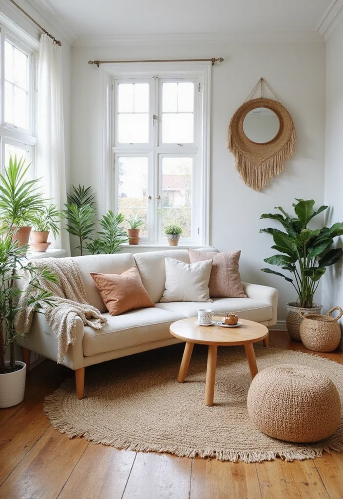 12 Bright Living Room Ideas for Airy Light Filled Spaces - 5. Natural Textures