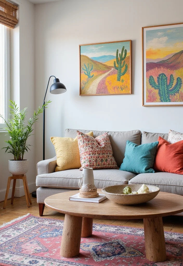 12 Bright Living Room Ideas for Airy Light Filled Spaces - 6. Sustainable Accents