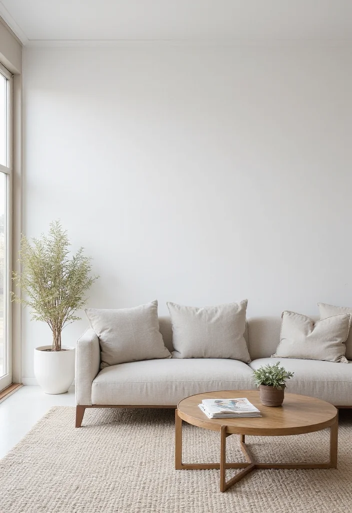 12 Bright Living Room Ideas for Airy Light Filled Spaces - 9. Minimalist Approach