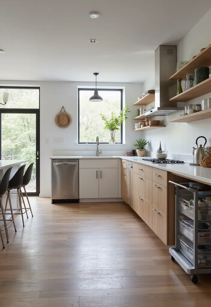 12 Condo Kitchen Ideas for Smart Compact Living 111 12 Condo Kitchen Ideas for Smart Compact Living - 11. Flexible Work Zones