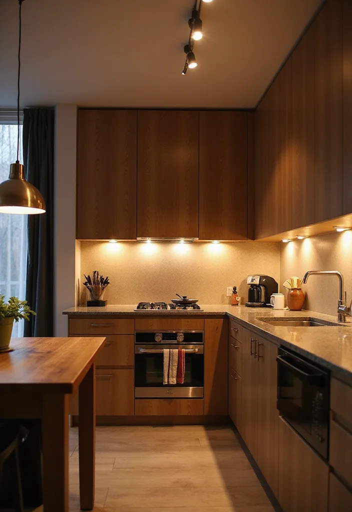 12 Condo Kitchen Ideas for Smart Compact Living 34 12 Condo Kitchen Ideas for Smart Compact Living - 4. Smart Lighting