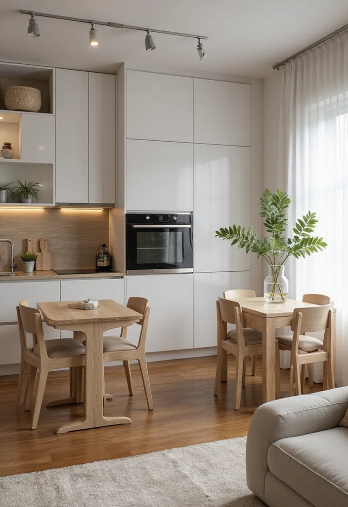 12 Condo Kitchen Ideas for Smart Compact Living 56 12 Condo Kitchen Ideas for Smart Compact Living - 6. Compact Furniture