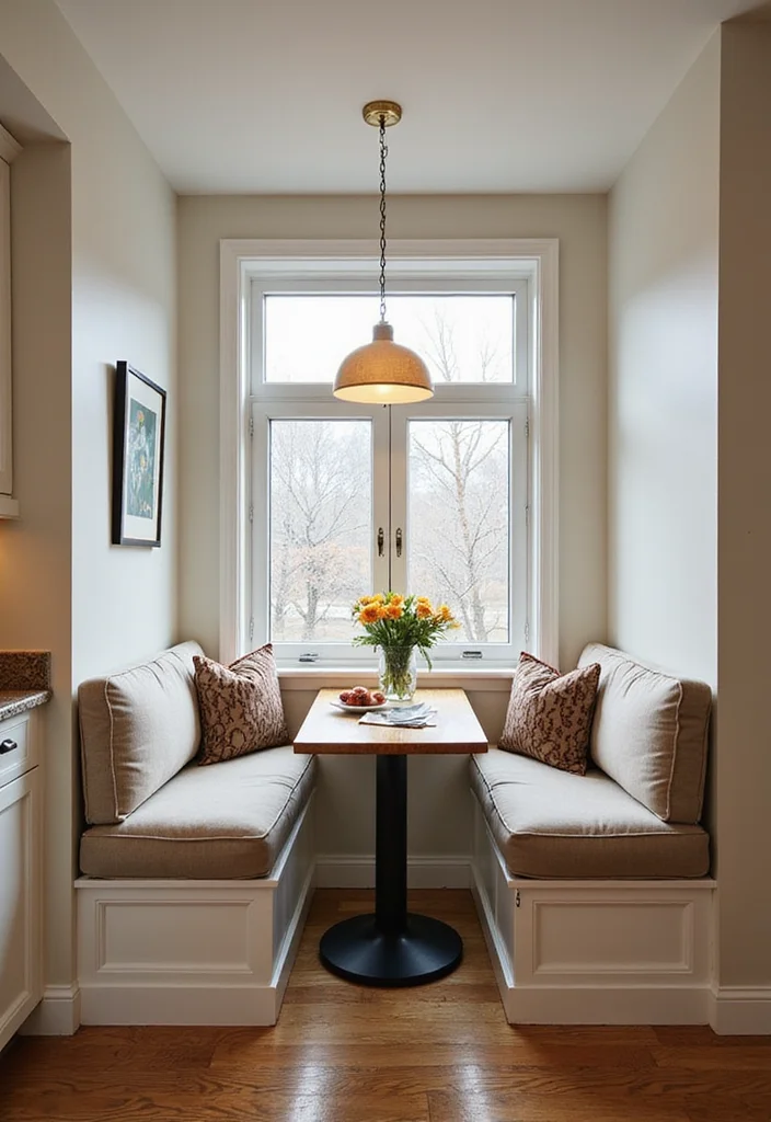 12 Condo Kitchen Ideas for Smart Compact Living 89 12 Condo Kitchen Ideas for Smart Compact Living - 9. Built-In Dining Nooks