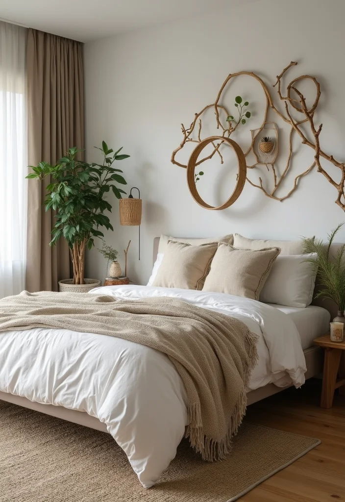 12 Cowgirl Bedroom Ideas with Western Feminine Charm - 11. Nature-Inspired Decor