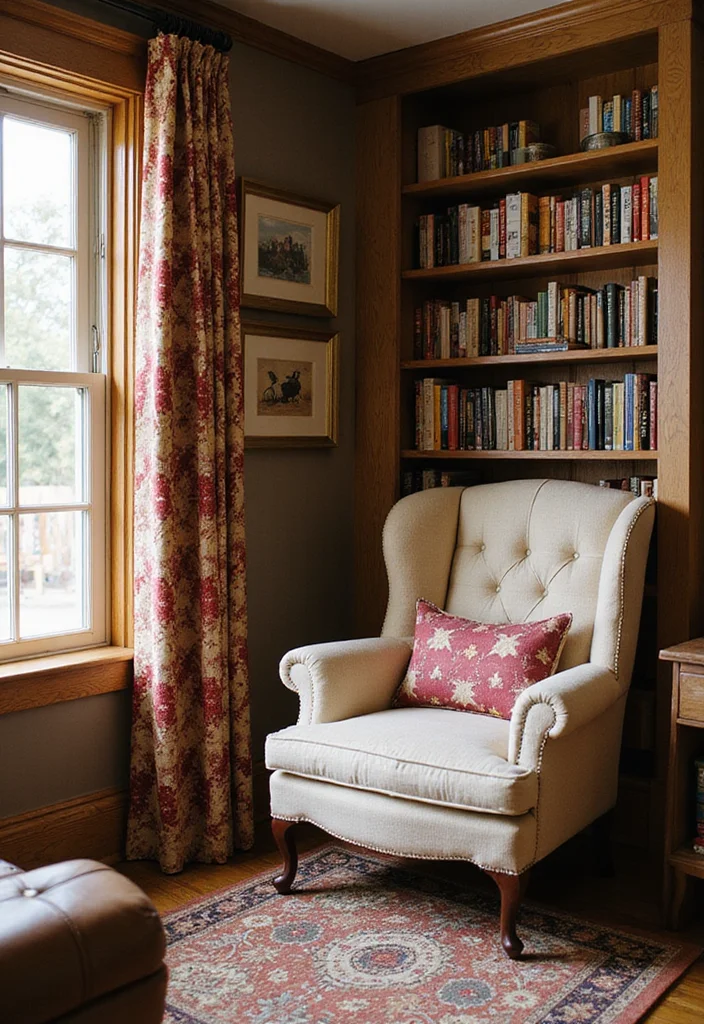12 Cowgirl Bedroom Ideas with Western Feminine Charm - 4. Cozy Reading Nook with Western Flair