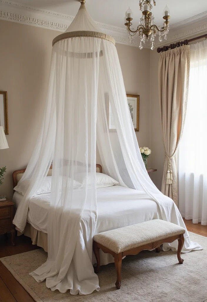 12 Glam Bedroom Ideas for Chic Luxurious Spaces 67 12 Glam Bedroom Ideas for Chic Luxurious Spaces - 7. Glam Bed Canopy