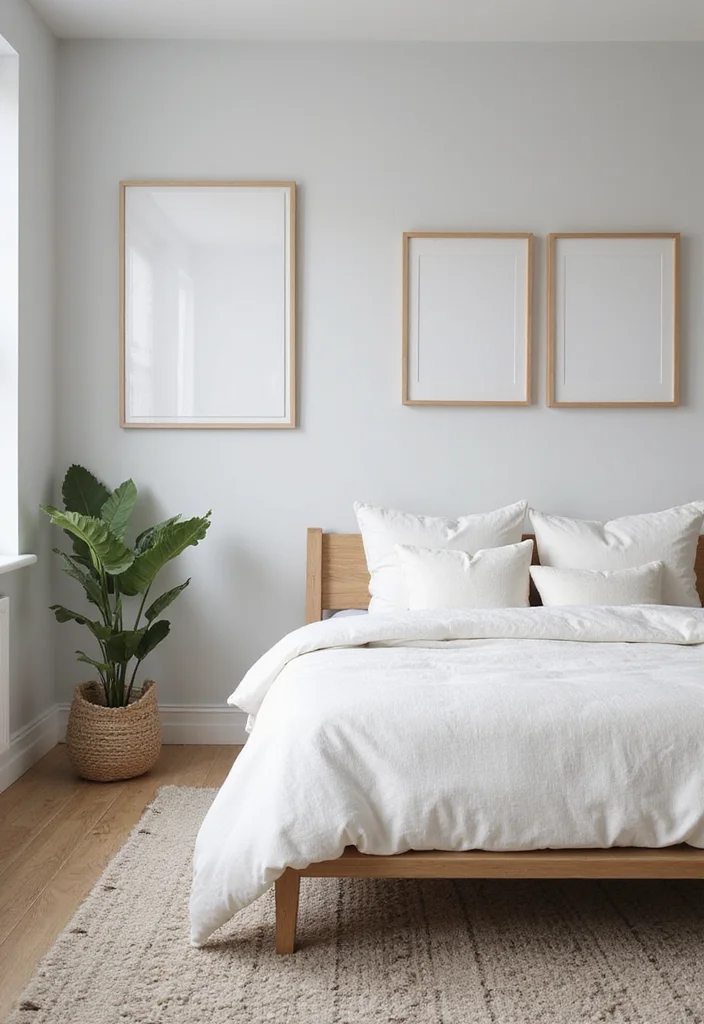 12 Grey Wall Bedroom Ideas for Soft Neutral Comfort - 1. Embrace Minimalism with Light Grey Walls