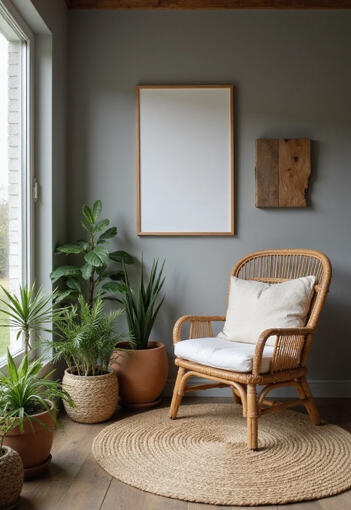 12 Grey Wall Bedroom Ideas for Soft Neutral Comfort - 3. Warm Grey with Natural Textures