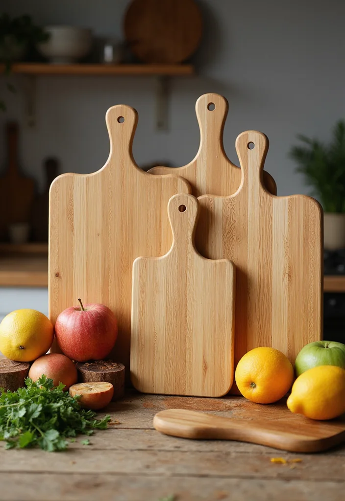 12 Kitchen Accessories Ideas for Easy Everyday Upgrades - 1. Bamboo Cutting Boards