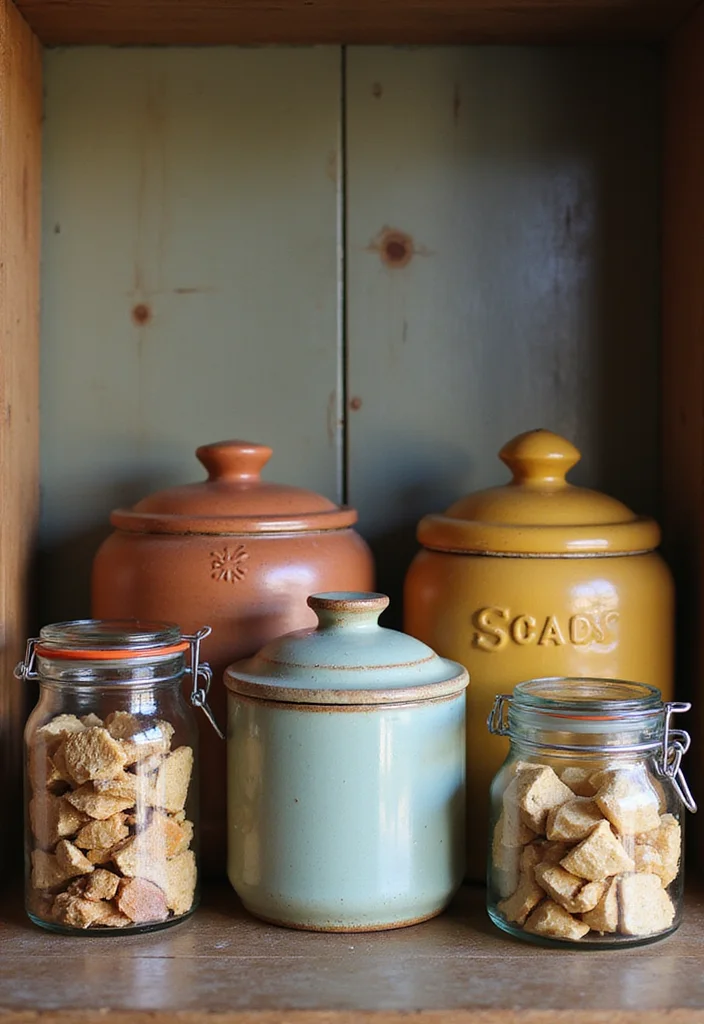 12 Kitchen Accessories Ideas for Easy Everyday Upgrades - 9. Vintage-Style Canisters