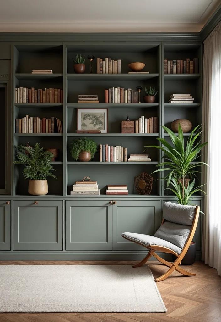 12 Living Room Addition Ideas for More Functional Space - 1. Built-in Shelving