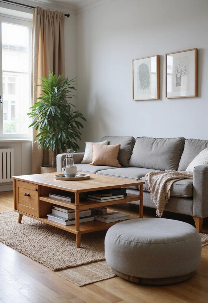 12 Living Room Addition Ideas for More Functional Space - 2. Multi-Functional Furniture