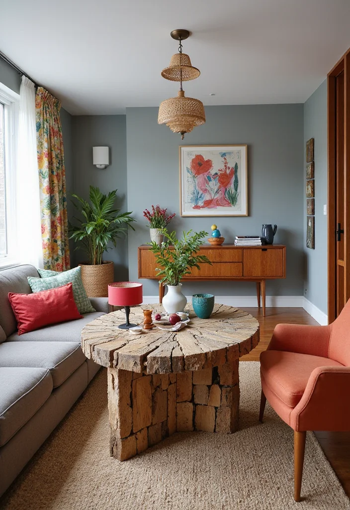12 Living Room Table Ideas for Practical Stylish Layouts - 4. Recycled Material Tables