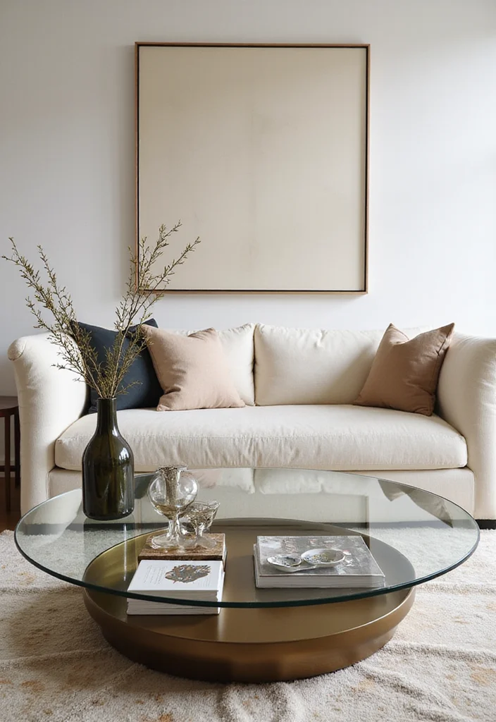 12 Living Room Table Ideas for Practical Stylish Layouts - 6. Glass Top Tables