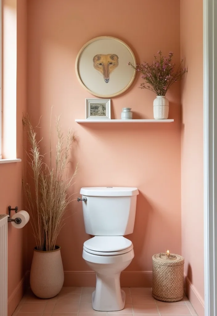 12 Peach Bathroom Ideas for Soft Warm Modern Charm 122 12 Peach Bathroom Ideas for Soft Warm Modern Charm - 12. DIY Peach Decor Ideas