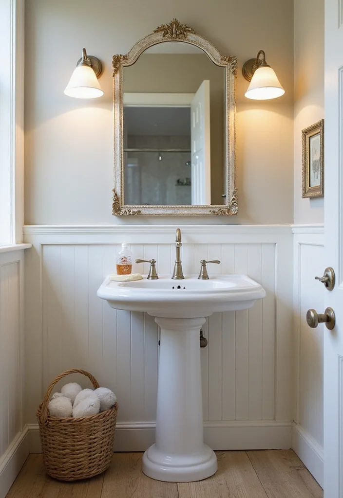 12 Pedestal Sink Bathroom Ideas for Clean Open Spaces - 12. Combining Styles