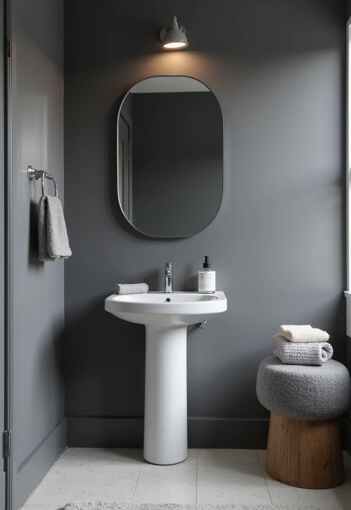 12 Pedestal Sink Bathroom Ideas for Clean Open Spaces - 3. Sleek Minimalism