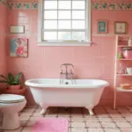 12 Pink Tile Bathroom Ideas for Playful Retro Style