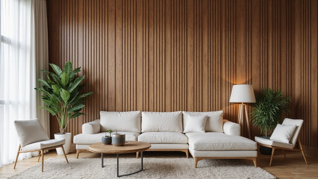 12 Slat Wall Ideas Living Room for Modern Textured Design