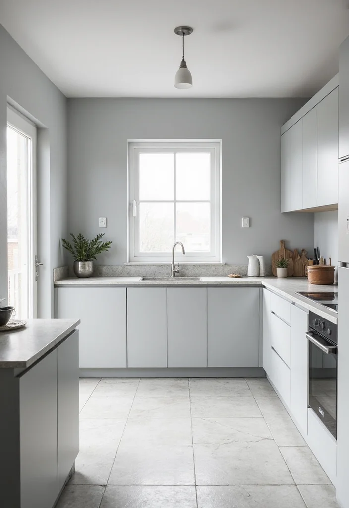 12 Small Open Kitchen Ideas for Airy Efficient Layouts - 1. Sleek Monochromatic Designs