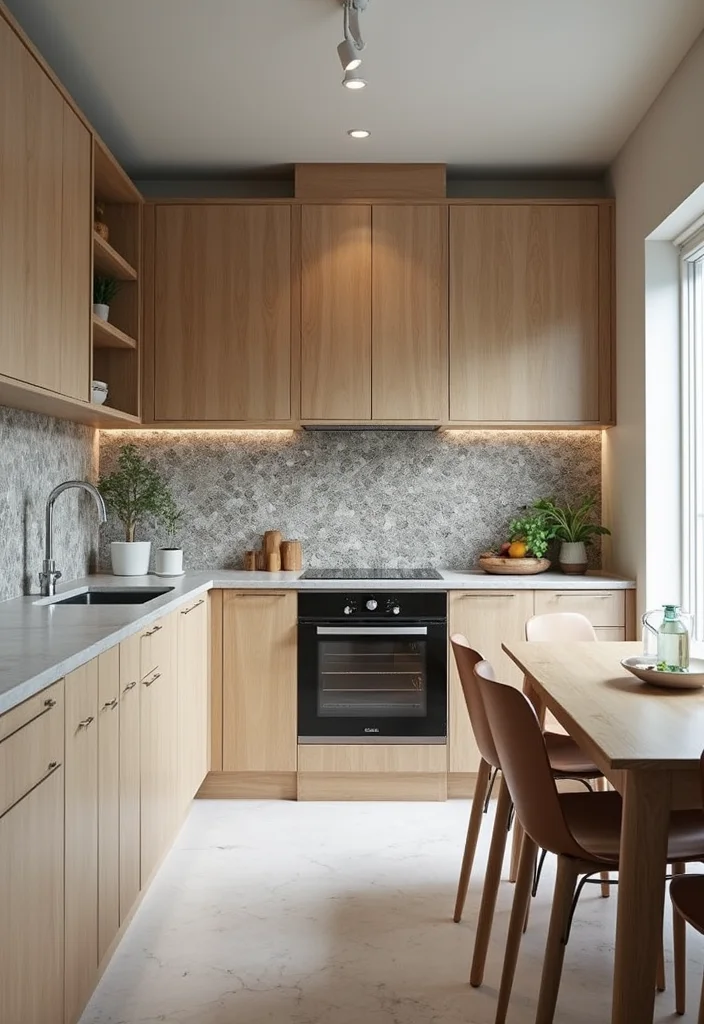 12 Small Open Kitchen Ideas for Airy Efficient Layouts - 11. Creative Backsplash Designs