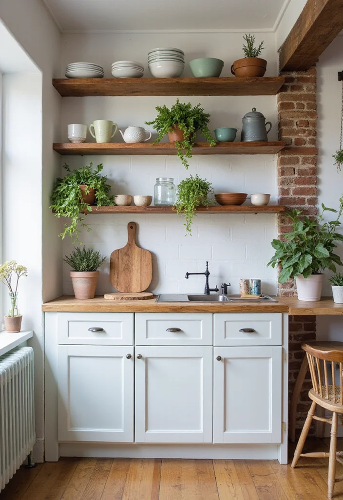 12 Small Open Kitchen Ideas for Airy Efficient Layouts - 2. Open Shelving