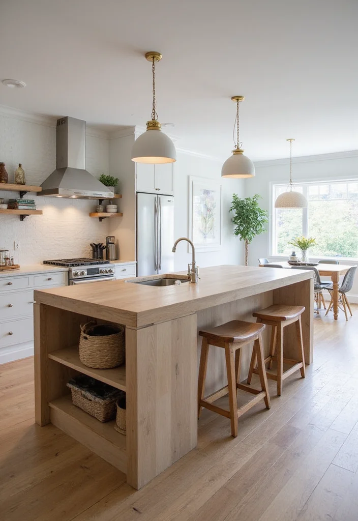12 Small Open Kitchen Ideas for Airy Efficient Layouts - 3. Multi-Functional Islands