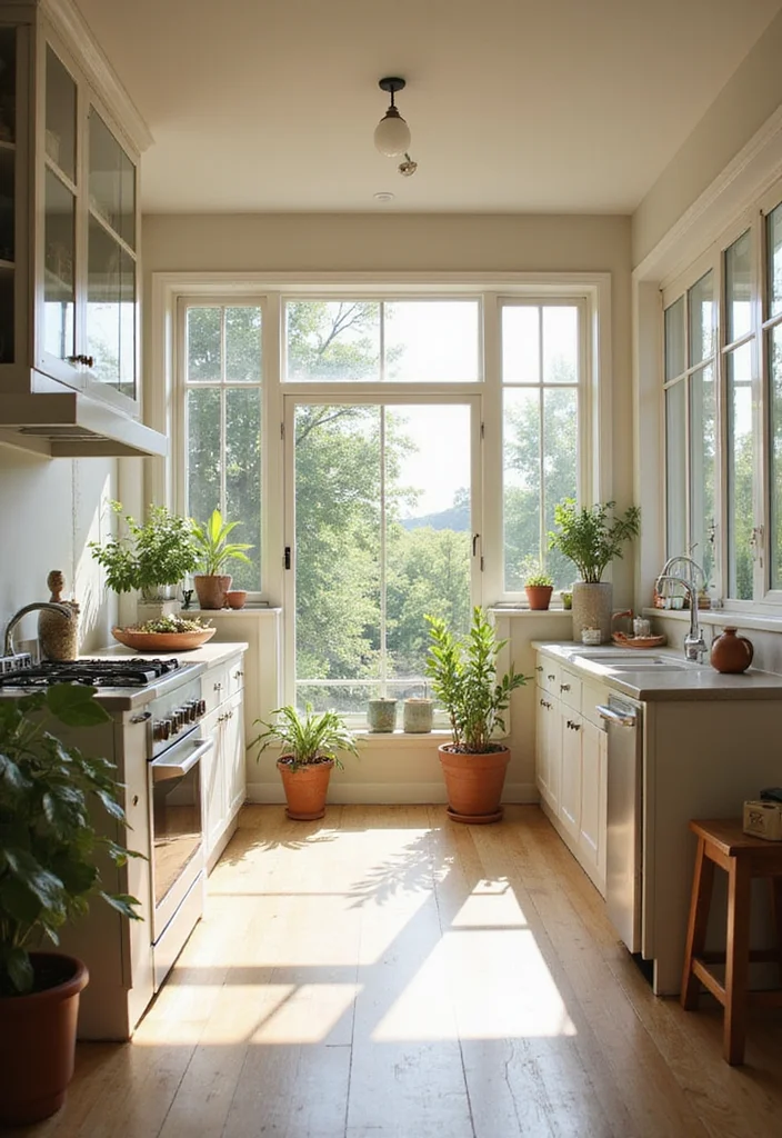 12 Small Open Kitchen Ideas for Airy Efficient Layouts - 6. Natural Light Optimization