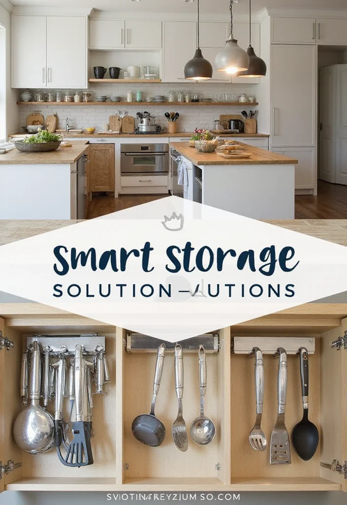 12 Small Open Kitchen Ideas for Airy Efficient Layouts - 7. Smart Storage Solutions