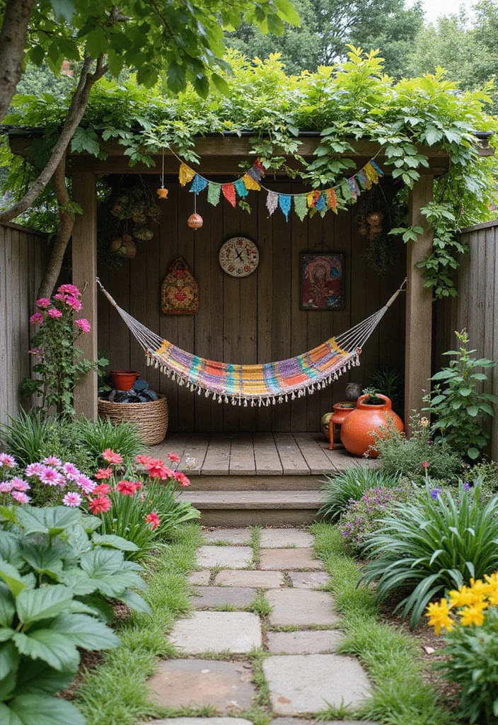 12 Square Backyard Ideas for Smart Structured Layouts - 9. Playful Garden Nooks