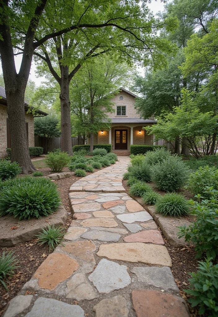 12 Texas Backyard Patio Ideas for Relaxed Outdoor Living 56 12 Texas Backyard Patio Ideas for Relaxed Outdoor Living - 6. Rustic Pathways to Serenity