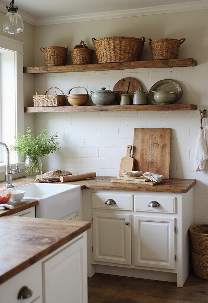 12 Vintage Kitchen Decor Ideas for Charming Retro Style - 7. Rustic Kitchen Styling