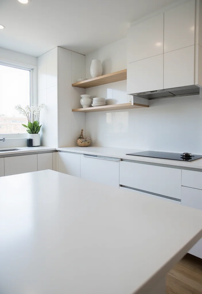 12 White Kitchen Countertop Ideas for Clean Bright Design - 12. Innovative White Composite Countertops