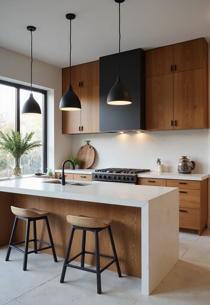 12 White Kitchen Countertop Ideas for Clean Bright Design - 4. Off-White Concrete Countertops