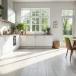 12 White Kitchen Flooring Ideas for Light Spacious Appeal