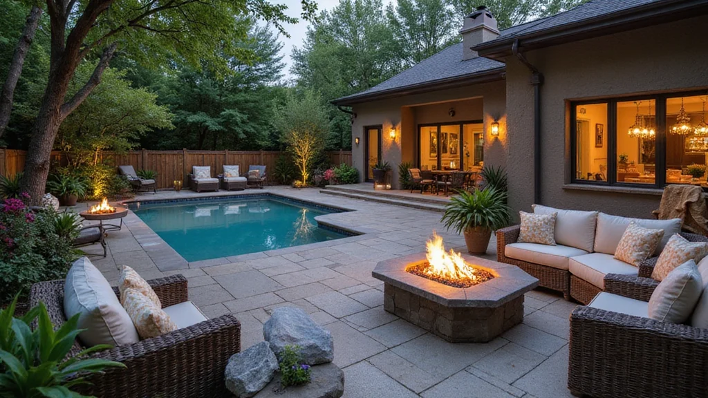 14 Backyard Pool and Fire Pit Ideas for Cozy Resort Style