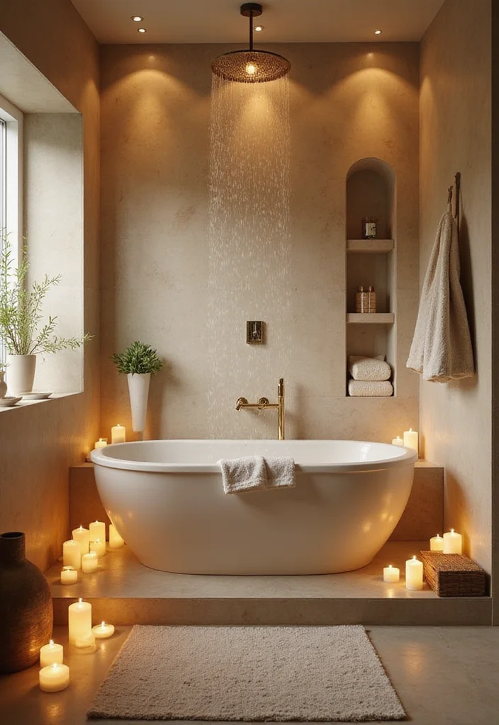 14 Tropical Bathroom Ideas for a Fresh Vacation Feel - 9. Spa-Like Features