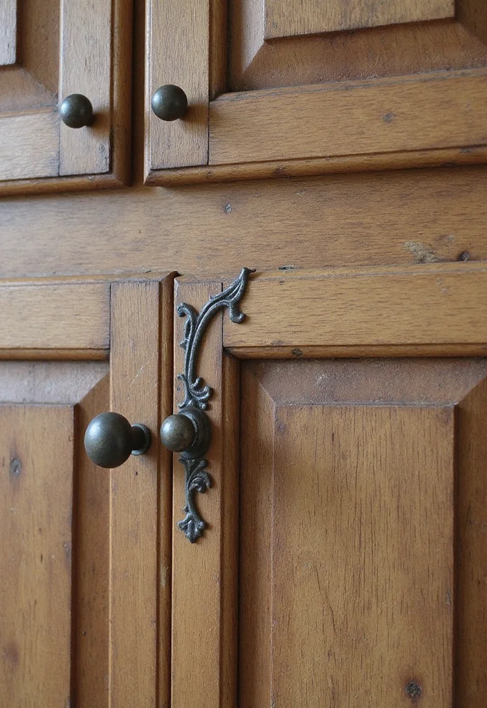15 Rustic Kitchen Design Ideas for Warm Natural Texture 122 15 Rustic Kitchen Design Ideas for Warm Natural Texture - 12. Unique Cabinet Hardware